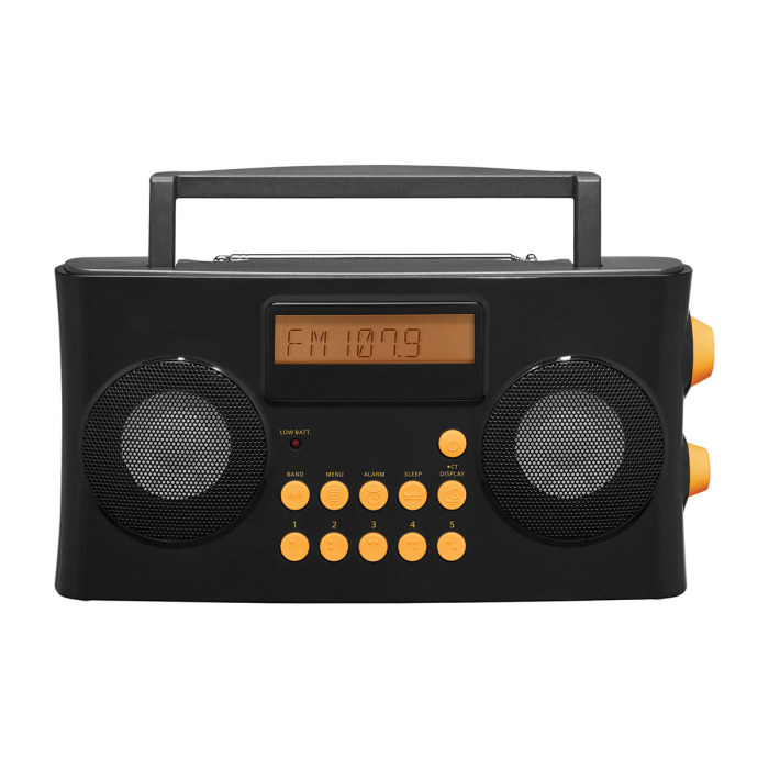 AM FM Portable Radio with Voice Prompts for Visually Impaired