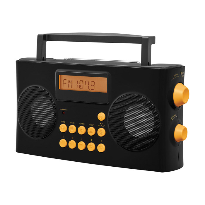 AM FM Portable Radio with Voice Prompts for Visually Impaired