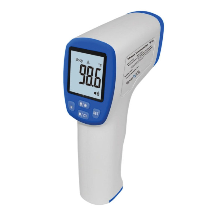 Non-Contact Infrared Thermometer - English and Spanish Speaking