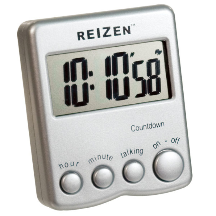 Talking Low Vision Count Down Timer - Silver