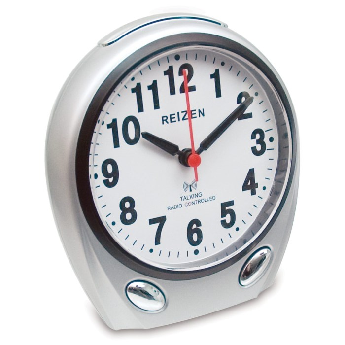 Reizen Talking Atomic Analog Alarm Clock