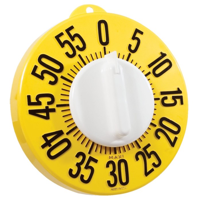 Tactile Low Vision Long Ring Timer- No Stand
