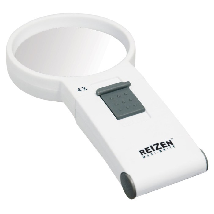 Reizen Maxi-Brite LED Handheld Magnifier - 4X