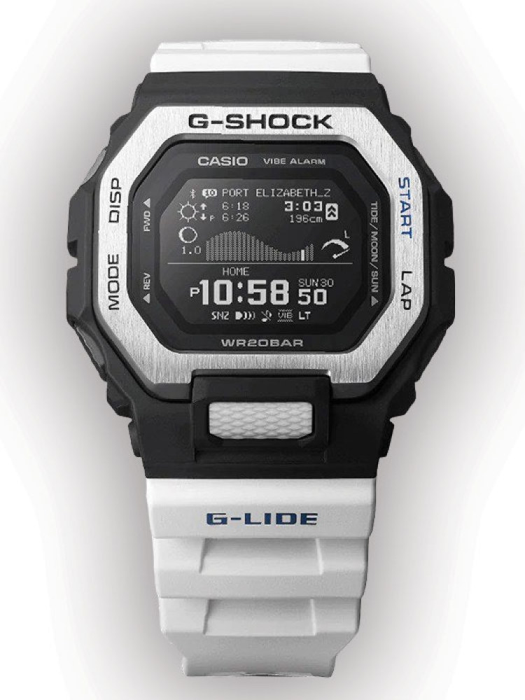 beundre Kærlig Taktil sans Casio Vibration G-Shock w MIP and Bluetooth (White Band), Watches:  Maxi-Aids, Inc.