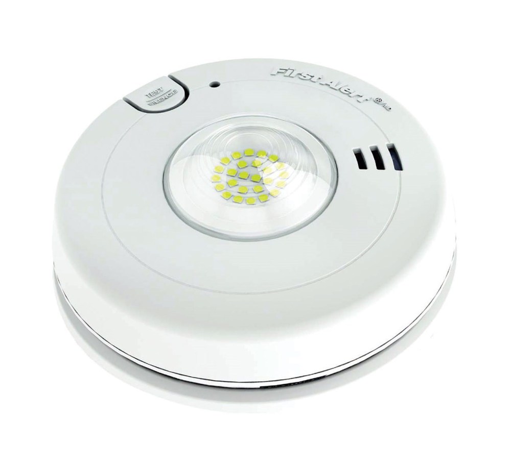 First Alert Smoke Alarm with LED Strobe Light for the Hearing Impaired