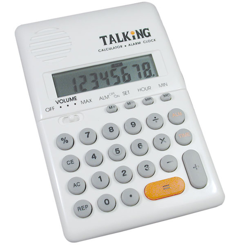 MAXI Handheld Talking Calculator with Alarm Spanish