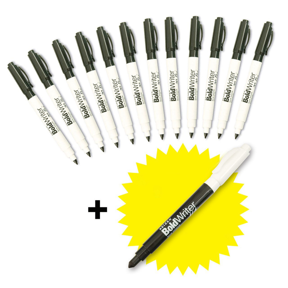BoldWriter 20 Pen 12-Pack + FREE BoldWriter 60 Pen - Bonus Bundle