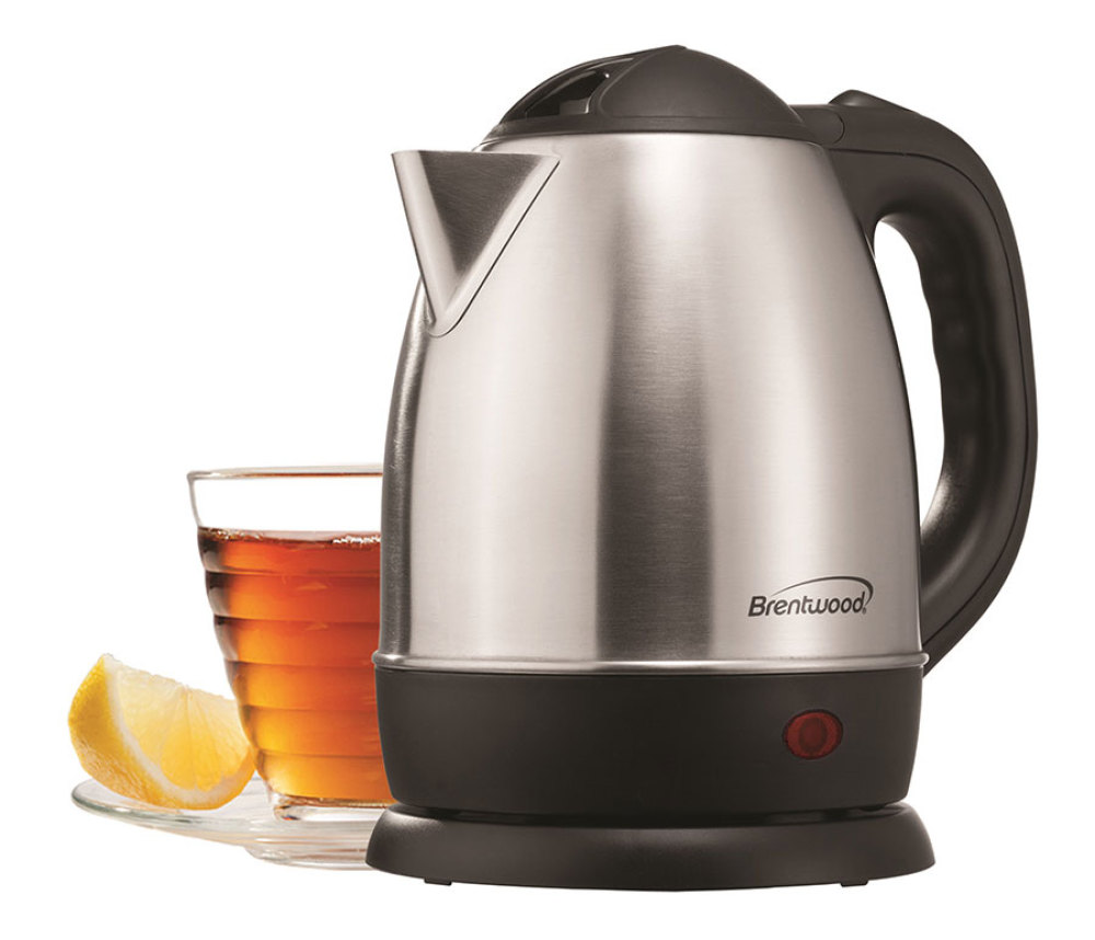 1.2 L Stainless Steel Electric Cordless Tea Kettle, Small