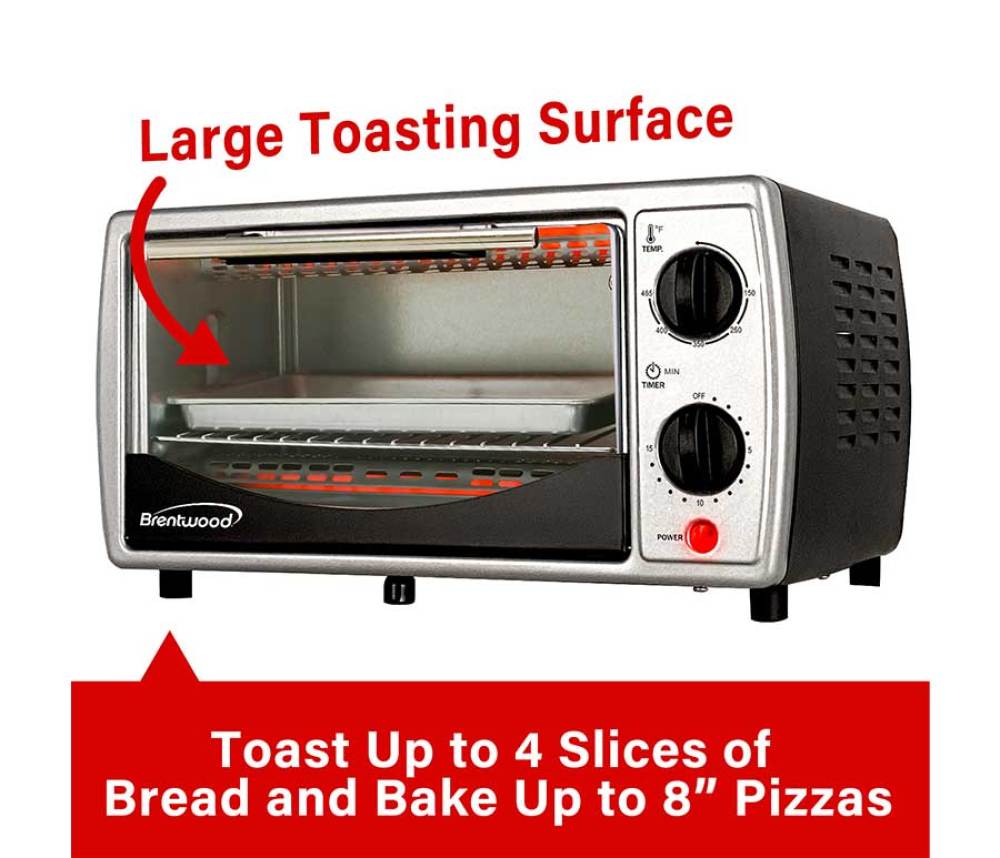 Toaster Oven- Black Stainless Steel, Small Appliances: Maxi-Aids, Inc.
