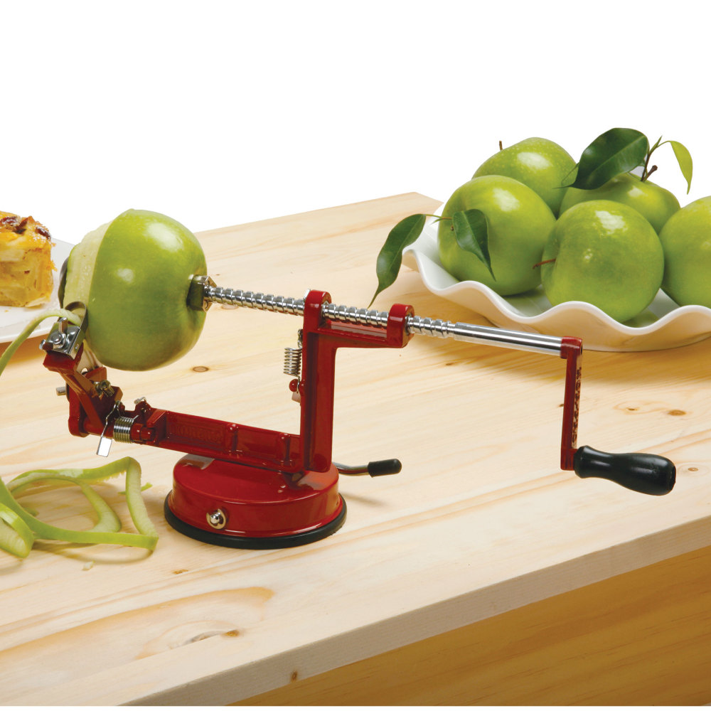 Norpro 865R Apple Master with Vacuum Base and Clamp, Red